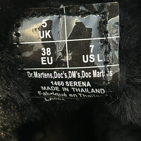 Dr Martens boots - 1460 Serena - fur lined - women's size 7 - taupe - Picture 5 of 5